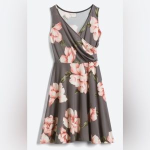 Kaileigh holt brushed knit dress- Grey